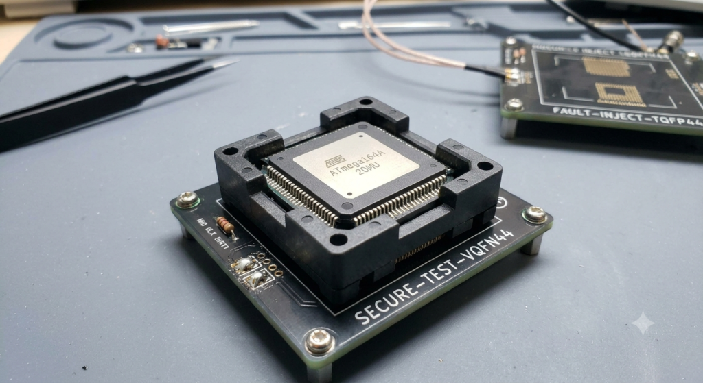 Odblokowanie i odzyskanie wbudowanego oprogramowania systemowego mikrokontrolera ATMEL ATmega164A przynosi korzyści zarówno inżynierom utrzymania, jak i projektantom sprzętu. Zamiast poświęcać miesiące kosztownych prac badawczo-rozwojowych na ręczne odtwarzanie i ponowne kodowanie złożonej, szyfrowanej architektury oprogramowania od podstaw, nasze laboratorium zapewnia efektywną ścieżkę do uzyskania w pełni zweryfikowanego i funkcjonalnego pliku firmware. Taka pełna ciągłość strukturalna gwarantuje, że każda nowo wykonana duplikowana płytka drukowana będzie działać identycznie jak sprawdzone w praktyce urządzenia, którym już ufają Państwa klienci. Korzystając z naszych dedykowanych usług ekstrakcji danych z mikrokontrolera ATMEL ATmega164A, należy pamiętać, że obejście zaawansowanej wewnętrznej architektury zabezpieczeń zablokowanej mikroarchitektury AVR ATMEL ATMEGA164A MCU wymaga głębokiej wiedzy o fizycznych i elektrycznych właściwościach półprzewodników. Aby dokładnie analizować, przełamywać i dekodować sprzętowe mechanizmy ochrony odczytu wbudowane w zabezpieczoną platformę mikroprocesora AVR ATMEL ATMEGA164A, nasi technicy przeprowadzają dekapsulację zewnętrznej ochronnej obudowy mikrokontrolera AVR ATMEL ATMEGA164A, odsłaniając znajdującą się pod nią strukturę krzemową i mikroukład.