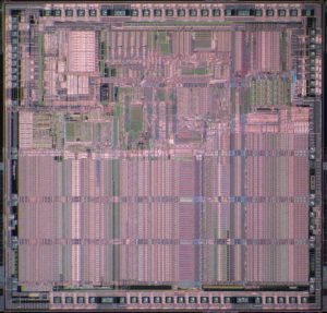 Read AVR ATmel MCU Firmware from ATmel AVR microcontroller program memory and data memory, remove the package by focus ion beam which is one of the most commonly used methods in MCU crack for Microcontroller content copying