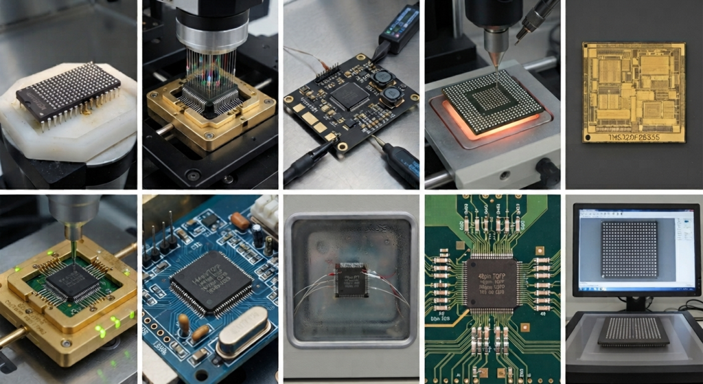 În funcție de tehnologia semiconductorului, analiza avansată de laborator poate include o examinare atent controlată prin deschiderea capsulei pentru investigarea structurilor interne atunci când accesul convențional este insuficient. Informațiile recuperate pot fi procesate și decriptate în fișiere inginerești și resurse de arhivă organizate, în timp ce analiza software poate contribui la reconstruirea comportamentului programului și la producerea unei reprezentări practice a designului original. Clienții pot denumi această activitate atac, spargere sau hacking, în special atunci când un dispozitiv dispune de stocare protectoare, protejată, blocată, securizată sau criptată. În activitatea inginerească profesională, însă, scopul este recuperarea și păstrarea autorizată a datelor, nu accesul neautorizat. Atunci când este posibil din punct de vedere tehnic, informațiile rezultate pot sprijini evaluarea controlată a unei copii, dezvoltarea unui duplicat, depanarea, reproiectarea sau migrarea către o platformă de înlocuire.