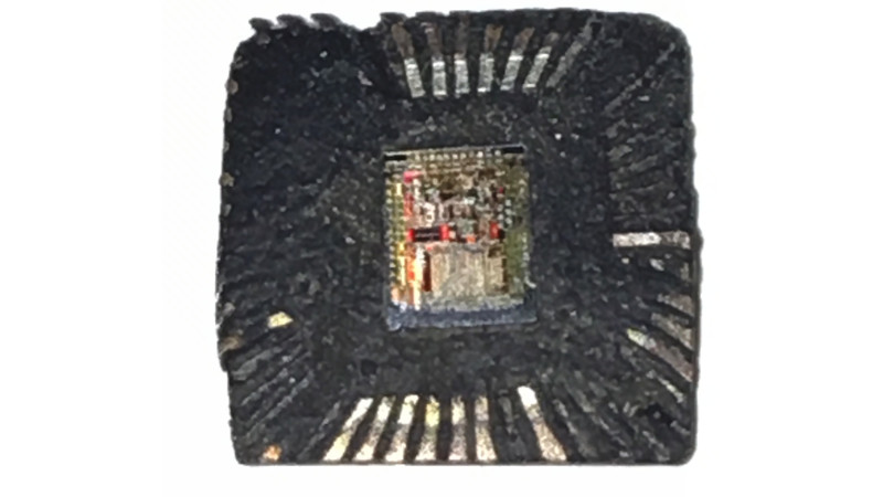 Attack Chip ATtiny2313 and extract mcu attiny2313 Firmware from flash and eeprom memory in the format of heximal, unlock microcontroller attiny2313 fuse bit by focus ion beam