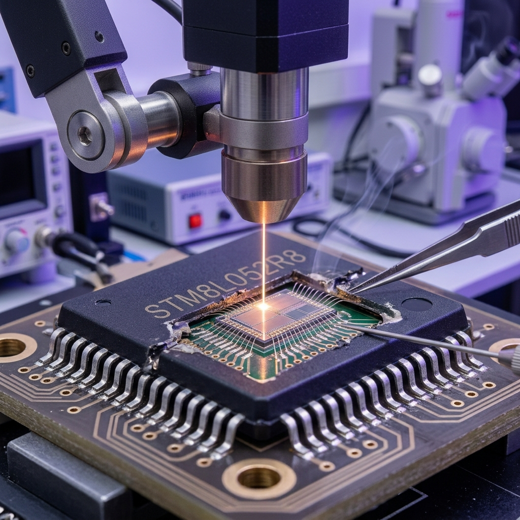 Naši inženýři začínají posouzením cílového STM8L052R8 MCU, jeho fyzického stavu, okolních obvodů a dostupné technické dokumentace. Mikrokontrolér STM8L052R8 je analyzován s cílem určit, jaké informace z paměti flash, eeprom a dalších paměťových oblastí lze obnovit a jak tyto informace souvisejí s původní vestavěnou aplikací. V závislosti na stavu mikroprocesoru STM8L052R8 a autorizaci projektu lze zvážit pokročilé laboratorní zkoumání včetně pečlivě kontrolované analýzy po otevření pouzdra, pokud běžné zkoumání neposkytuje dostatek informací. Dostupné záznamy firmwaru, binárních a šestnáctkových dat lze následně analyzovat a dekódovat do strukturovaných technických dat, souborů a archivních zdrojů. Pokud zákazníci popisují požadavek jako dešifrování šifrované paměti flash, útok, prolomení nebo hackování, náš profesionální přístup zůstává zaměřen na autorizované obnovení dat, nikoli na poskytování pokynů k obcházení bezpečnostních ochran. Možnost obnovení závisí na konkrétní architektuře a implementaci ochrany, proto každý chráněný, uzamčený nebo šifrovaný mikroprocesor STM8L052R8 vyžaduje individuální posouzení. Pokud je to technicky proveditelné, lze obnovené informace využít k získání historických programových zdrojů, podpoře kontrolovaného hodnocení kopie, vývoji duplikátu, testování kompatibility, údržbě nebo rekonstrukci chybějící technické dokumentace.