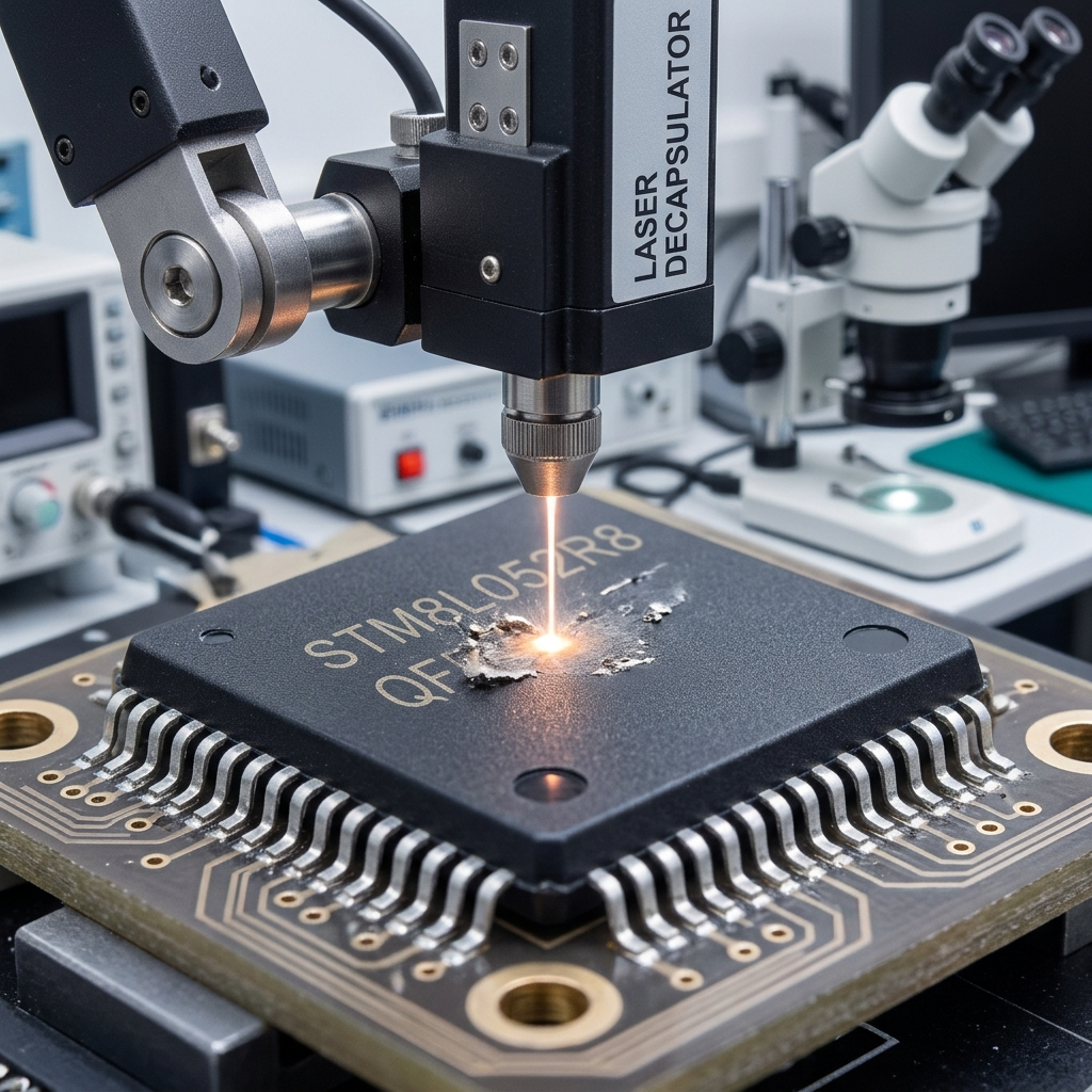 Inginerii noștri încep prin evaluarea circuitului STM8L052R8 MCU vizat, a stării sale fizice, a circuitelor din jur și a documentației tehnice disponibile. Microcontrolerul STM8L052R8 este analizat pentru a determina ce informații din memoria flash, eeprom și alte resurse de memorie pot fi recuperate și modul în care aceste informații se raportează la aplicația embedded originală. În funcție de starea microprocesorului STM8L052R8 și de autorizarea proiectului, poate fi luată în considerare o investigație avansată de laborator, inclusiv o analiză atent controlată prin deschiderea capsulei atunci când examinarea convențională nu poate furniza informații suficiente. Înregistrările disponibile de firmware, date binare și date hexazecimale pot fi apoi examinate și decriptate în date, fișiere și resurse de arhivă inginerești structurate. Atunci când clienții descriu cerința ca decriptarea memoriei flash criptate, atac, spargere sau hacking, abordarea noastră profesională rămâne concentrată pe recuperarea autorizată, nu pe furnizarea de instrucțiuni pentru eludarea mecanismelor de securitate. Posibilitatea recuperării depinde de arhitectura specifică și de implementarea protecției, astfel încât fiecare microprocesor STM8L052R8 protejat, blocat sau criptat necesită o evaluare individuală. Atunci când recuperarea este posibilă din punct de vedere tehnic, informațiile recuperate pot fi utilizate pentru a obține resurse istorice ale programului, pentru a sprijini evaluarea controlată a unei copii, dezvoltarea unui duplicat, testarea compatibilității, mentenanța sau reconstruirea documentației inginerești lipsă.