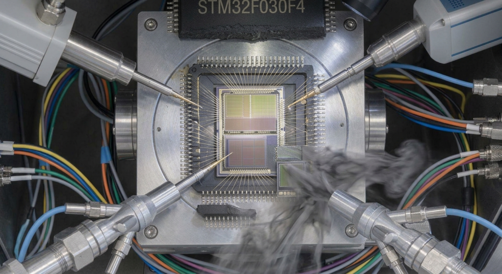 В рамках авторизованного проекта по восстановлению или реверс-инжинирингу STM32F031F4 целевой MCU сначала может быть исследован для определения его состояния, организации памяти, интерфейсов программирования или отладки и конфигурации защиты. В зависимости от обстоятельств специалисты могут изучить, можно ли с помощью соответствующих технических методов извлечь, декодировать, дублировать или клонировать доступную информацию firmware, исходного кода, данных, программного обеспечения, памяти, архива или flash. Если заблокированная, защищенная или защитная конфигурация препятствует обычному доступу, инженерная оценка может включать анализ того, возможно ли технически обойти или атаковать соответствующий барьер доступа в рамках законных процедур восстановления. Если стандартных методов недостаточно, более сложные методы анализа полупроводников могут включать контролируемое вскрытие корпуса микроконтроллера, микропроцессора, MCU, чипа или IC для дальнейшего анализа. Практический способ восстановления зависит от точной конфигурации STM32F031F4, защиты памяти, физического состояния, доступных интерфейсов и предполагаемой авторизованной цели восстановления; поэтому наличие и полнота восстанавливаемой информации должны оцениваться отдельно для каждого конкретного случая.