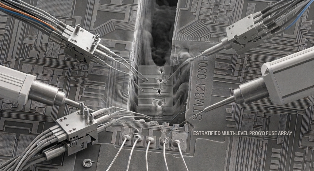При рассмотрении случая восстановления STM32F048C6 инженеры могут начать с определения состояния MCU, доступных интерфейсов, структуры памяти, конфигурации защиты и взаимосвязи между устройством и окружающей схемой. В рамках авторизованного проекта с использованием STM32F048C6 могут оцениваться соответствующие методы программирования, отладки и анализа оборудования, чтобы определить, можно ли извлечь, декодировать, дублировать или клонировать информацию firmware, исходного кода, данных, программного обеспечения, памяти, архива, flash или eeprom. Если обычный доступ ограничен защищенной, обеспеченной защитой, зашифрованной или заблокированной конфигурацией, специалисты могут исследовать законные технические подходы для того, чтобы обойти или атаковать соответствующий барьер доступа, одновременно оценивая риск для исходного устройства и его данных. Если стандартные методы не обеспечивают