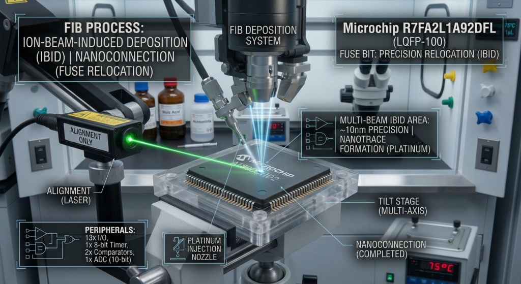 सुरक्षित Renesas माइक्रोकंट्रोलर R7FA2L1A92DFL से बाइनरी डेटा निकालने की परियोजना में विशेषज्ञ सबसे पहले डिवाइस के सटीक वेरिएंट की पहचान कर सकते हैं, सर्किट बोर्ड की जाँच कर सकते हैं, उपलब्ध प्रोग्रामिंग और डिबगिंग इंटरफ़ेस की समीक्षा कर सकते हैं तथा मेमोरी और सुरक्षा कॉन्फ़िगरेशन का मूल्यांकन कर सकते हैं। लक्ष्य डिवाइस की स्थिति के आधार पर, जाँच से यह निर्धारित किया जा सकता है कि अधिकृत इंजीनियरिंग उद्देश्यों के लिए firmware, source code, data, software, memory, archive, flash या eeprom जानकारी को प्राप्त, डिकोड, डुप्लिकेट या क्लोन किया जा सकता है या नहीं। यदि सुरक्षित, एन्क्रिप्टेड या लॉक की गई कॉन्फ़िगरेशन पहुँच को सीमित करती है, तो रिकवरी मूल्यांकन में समर्थित एक्सेस प्रक्रियाओं की जाँच की जा सकती है और यह निर्धारित किया जा सकता है कि मूल सुरक्षित Renesas माइक्रोप्रोसेसर R7FA2L1A92DL की सुरक्षा से समझौता किए बिना संबंधित सुरक्षा बाधा का समाधान संभव है या नहीं। उन्नत सेमीकंडक्टर विश्लेषण, जिसमें नियंत्रित डीकैप्सुलेशन शामिल है, पर केवल तभी विचार किया जा सकता है जब उसका तकनीकी औचित्य हो। ये विधियाँ संबंधित microcontroller, microprocessor, MCU, chip या IC पर लागू हो सकती हैं, जिनमें Renesas और अन्य सेमीकंडक्टर आपूर्तिकर्ताओं द्वारा निर्मित डिवाइस शामिल हैं; हालाँकि, चुनी गई प्रक्रिया डिवाइस की विशिष्ट संरचना के अनुरूप होनी चाहिए। प्रत्येक लॉक किए गए Renesas MCU R7FA2L1A92DFL से उपयोगी डेटा निकालने की संभावना उसकी सुरक्षा सेटिंग्स, भौतिक स्थिति और उपलब्ध इंटरफ़ेस पर निर्भर करती है। पूर्ण बाइनरी रिकवरी की गारंटी नहीं दी जा सकती।